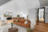 Sofort bezugsfrei: Extravagante Dachgeschoss-Maisonette nahe Grunewald in sanierter Stadtvilla - Interieur visualisiert - Wohnzimmer Option