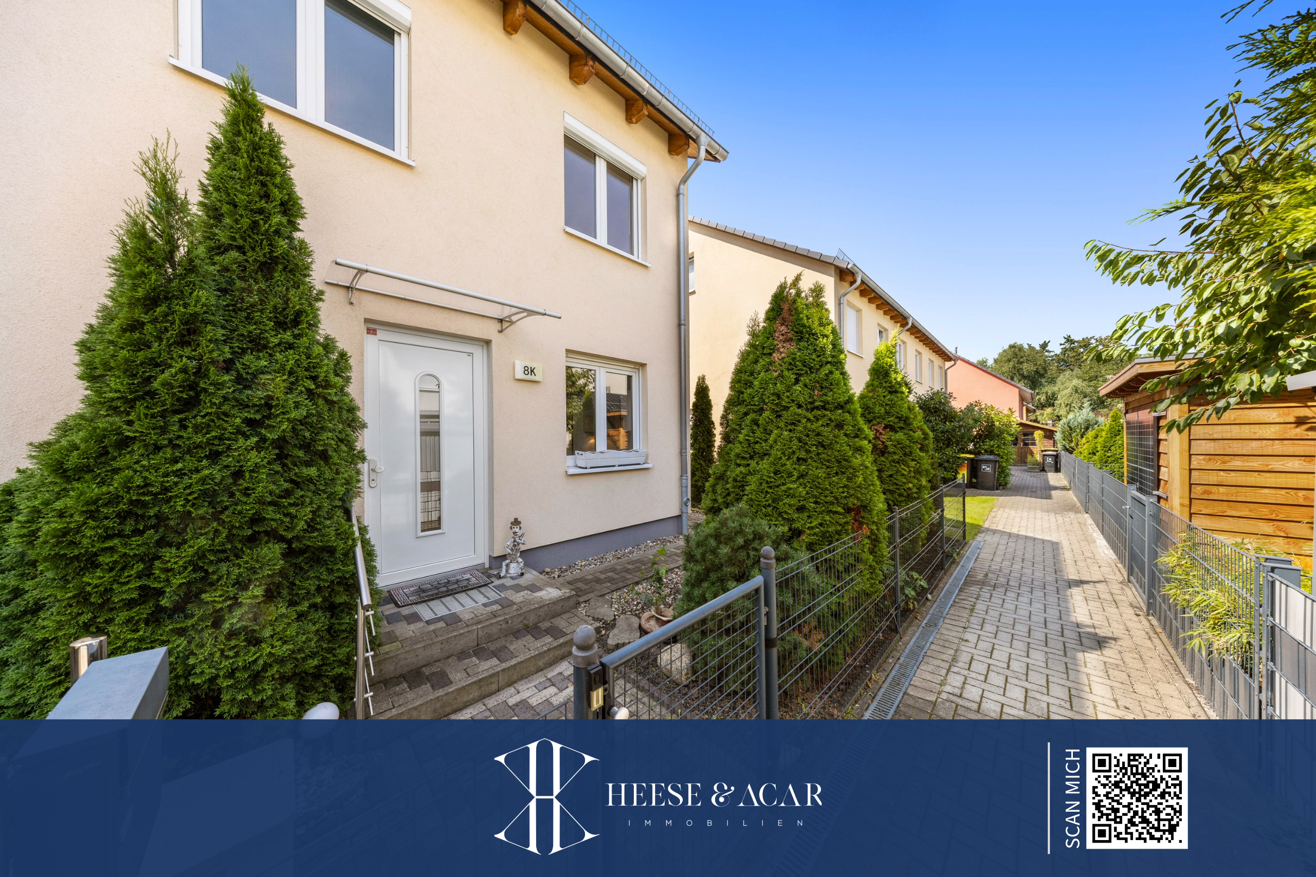 Bezugsfrei: Reihenendhaus mit Garten und 2 Stellplätzen in Lichterfelde. Heese und Acar Immobilien GmbH