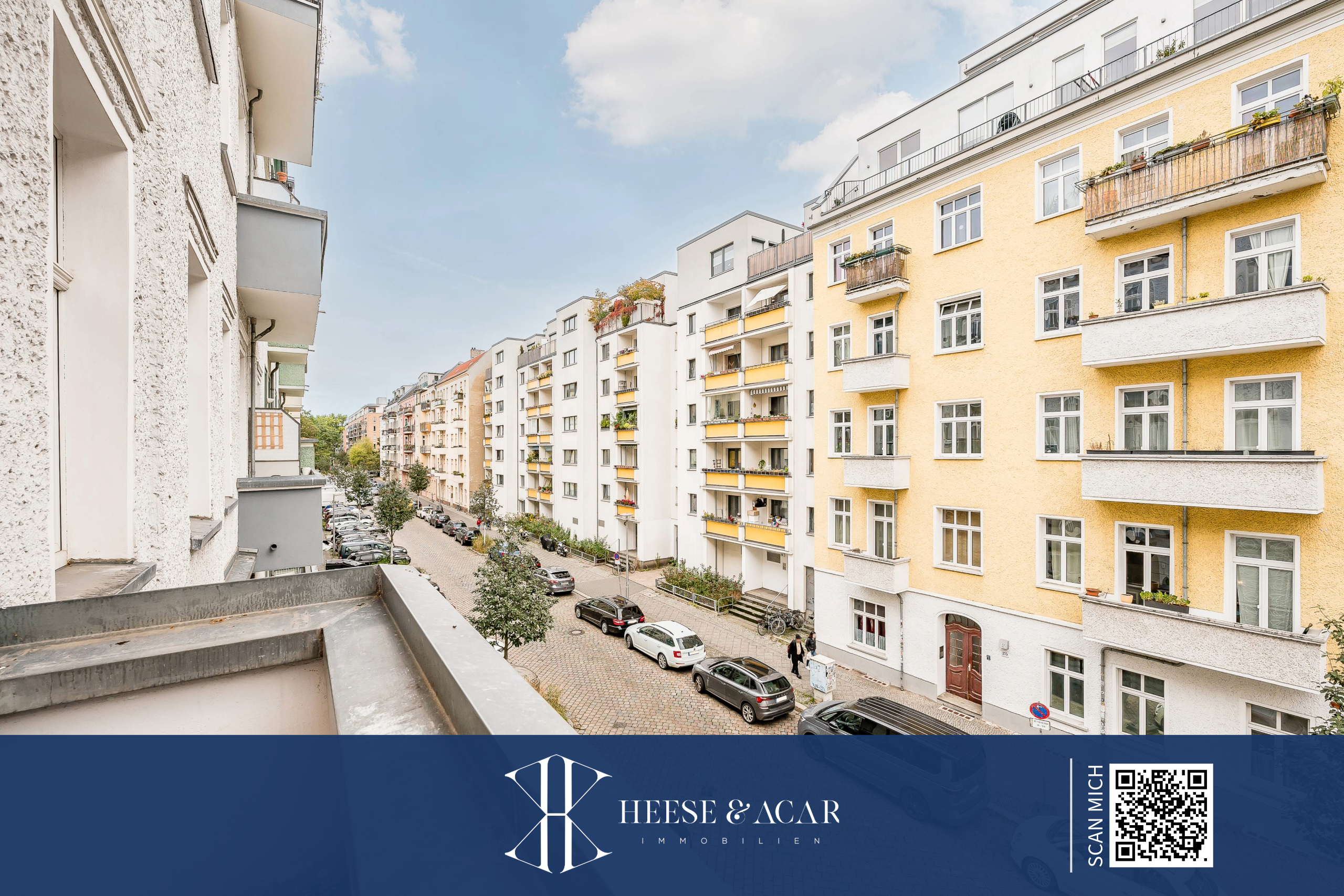 Bezugsfrei: Großzügige Altbau-Wohnung mit Stuck, Dielen & Balkon - Nähe Volkspark Friedrichshain Heese und Acar Immobilien GmbH